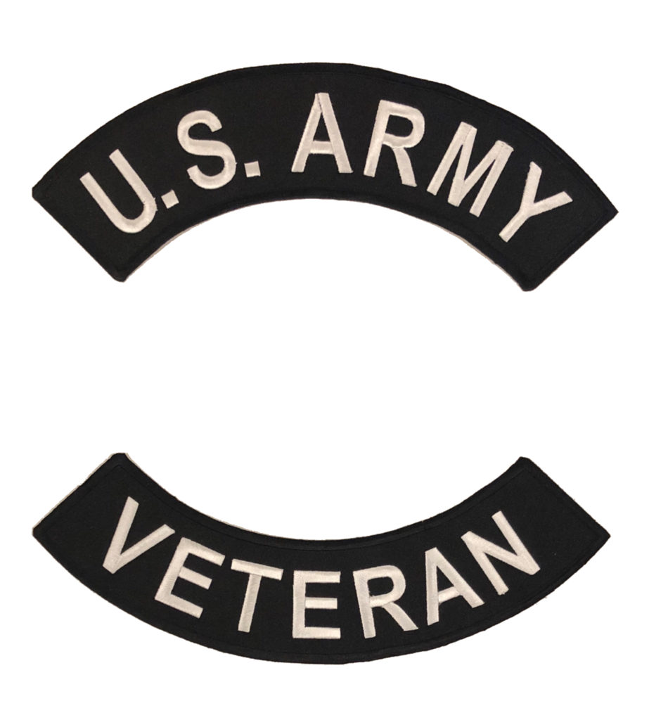 U.S. ARMY VETERAN TOP & BOTTOM ROCKER SET | ABC PATCHES