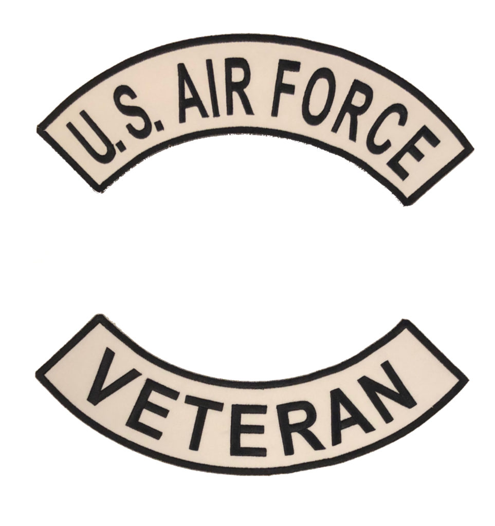 U.S. AIR FORCE VETERAN TOP & BOTTOM ROCKER SET | ABC PATCHES