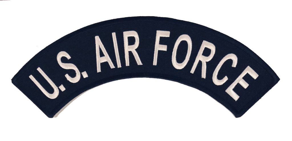 U.S. AIR FORCE VETERAN TOP & BOTTOM ROCKER SET – ABC PATCHES