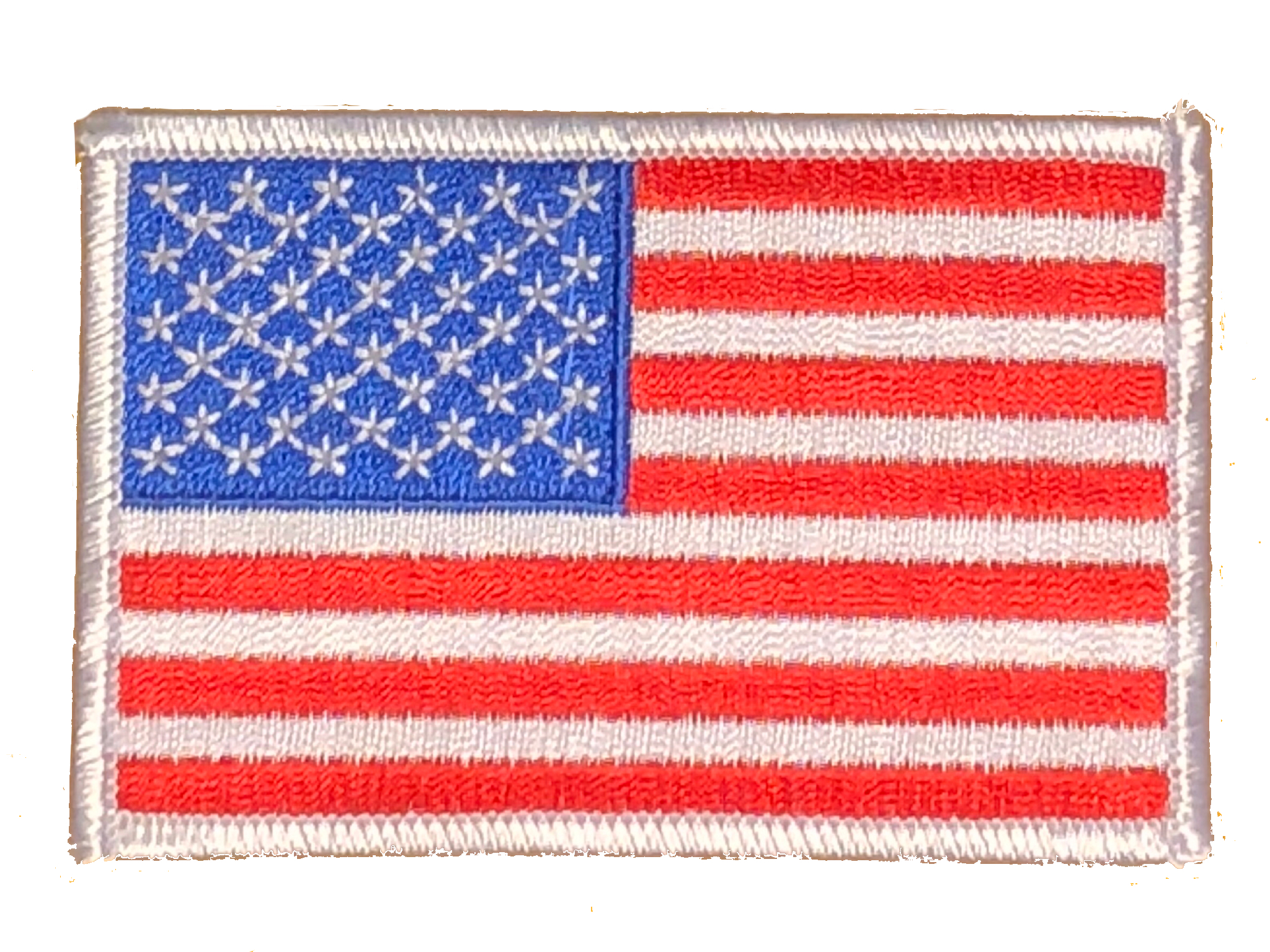 US FLAG WHITE BORDER PATCH – ABC PATCHES