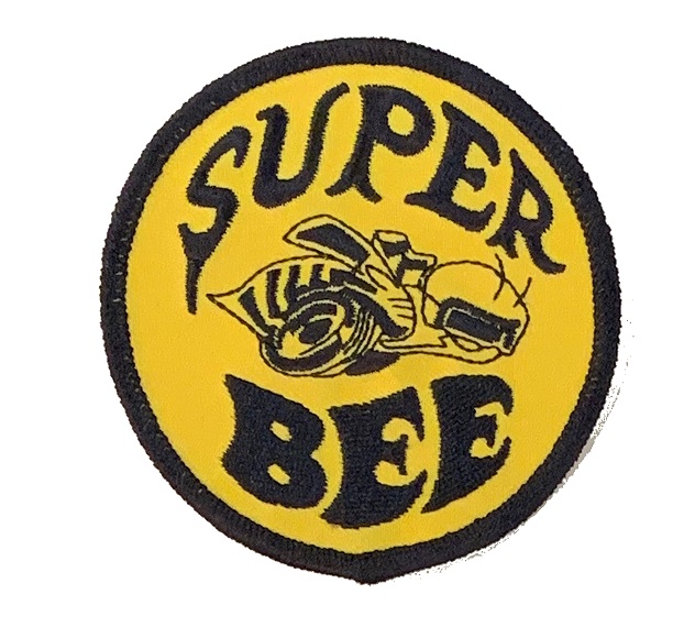 1968 - 1971 Dodge Super Bee YELLOW Logo Custom Embroidered Patch 3″ (7.6  cm)