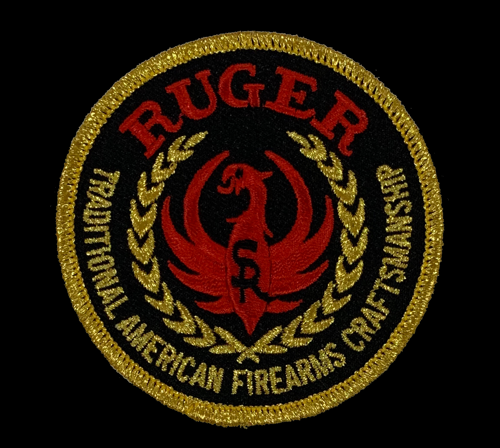 Vintage Ruger Firearms Black Background Patch 3" 