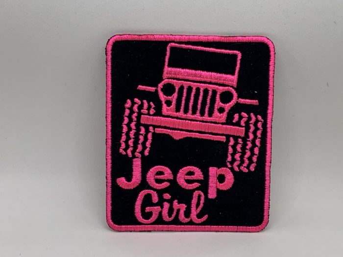 HOT PINK JEEP GIRL PATCH ABC PATCHES