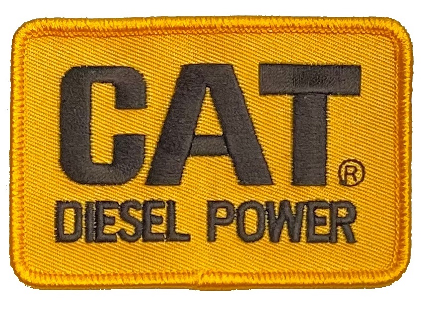 3” Patch CATERPILLAR CAT REGD DIESEL POWER Embroidered Cloth Advertising 00YG 