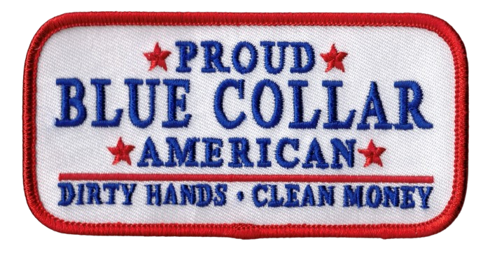 thumbnail image 2 of Trenz Shirt Company Blue Collar American Dirty Hands Clean Money Patch Foam Front Mesh Back Rope Hat White Black Black Rope 2 of 11