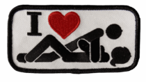 I LOVE SEX MISSIONARY HEART PATCH