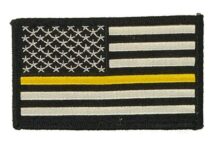 U.S. FLAG SUPPORT DISPATCHERS YELLOW STRIPE PATCH