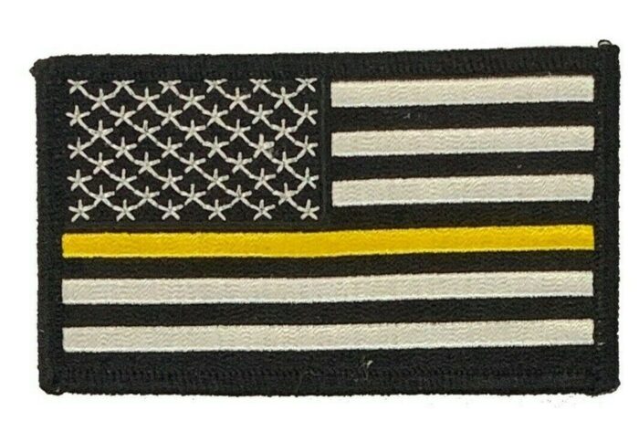 U.S. FLAG SUPPORT DISPATCHERS YELLOW STRIPE PATCH
